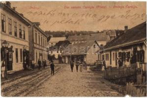 1909 Doboj, Die untere Carsija (Platz) / Dolnja Carsija / street view, shops (b)