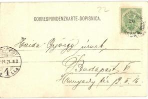 1903 Brcko, Brcka; Pflaumenmarkt, Rathaus / town hall, market vendors, plum market, shops. M. Zeitle...