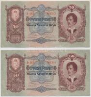 1932. 50P (4x) sorszámkövetők T:I-
Adamo P14