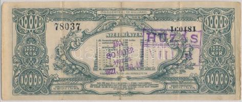 1926. "Magyar Sportrepülők Egyesülete - Repülők Tárgysorsjátéka - Dollár Sorsjegy" C soroz...