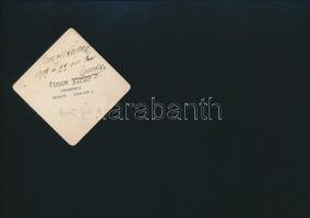 1907 Hevesi Gusztika (1884-?) színésznő (férje Sziklai József színész) fotója, keményhátú fotó, háto...