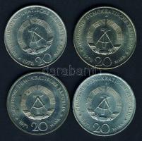 NDK 1971-72. 20M (4x) mind klf motívummal T:2,2+