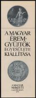 10 db numizmatikával kapcsolatos kártyanaptár és egy meghívó