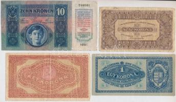 1915-1923. 11db-os vegyes magyar korona bankjegy tétel T:III,III-