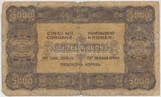 1923. 5000K "Magyar Pénzjegynyomda Rt. Budapest" T:III-,IV
Adamo K39