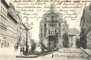 1906 Budapest VII. Magyar színház az Izabella (ma Hevesi Sándor) téren (EK)