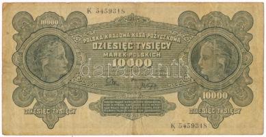 Lengyelország 1922. 10.000M T:III- Poland 1922. 10.000 Marek C:VG Krause 32