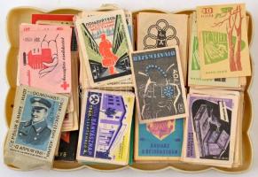 Kis gyufacímke gyűjtemény, szovjet, magyar stb. darabok vegyesen, érdekes darabokkal