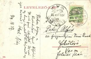 1914 Beszterce, Bistritz, Bistrita; Rusu étterem és vendéglő a pályahegyen. csoportkép / Restauratio...