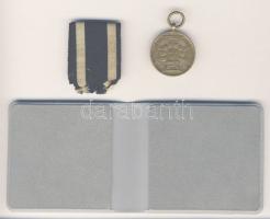 Német Birodalom/Poroszország 1870/71. Háborús emlékérem zsákmányolt ágyubronzból készítve + szalag (peremfelirat!) T:2+