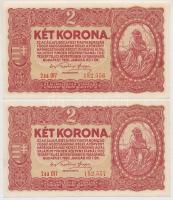 1920. 2K 2aa (2x) sorszámkövetők T:I,I-