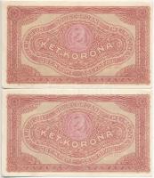 1920. 2K "2aa" (2x) sorszámkövetők T:I-,II