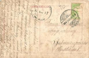 1914 Nagykikinda, Kikinda; Ferenc József tér, templom, üzletek. W.L. Bp.625. / square, church, shops...