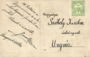 1910 Ungvár, Uzshorod, Uzhorod; a főgimnázium és a tanítóképezde labdarúgócsapata, foci, sport / foo...