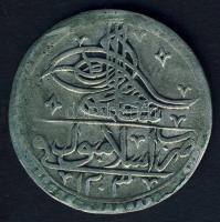 Török Birodalom 1791. 1Y (2 1/2P) Ag III. Szelim T:3