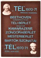 cca 1970 A zenei élet szereplőinek aláírásai (Ferencsik János, Tátrai Vilmos, Konrád György, Kadosa ...