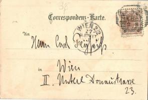 Tirol, Gruss aus Tirol... H. Metz Kunst-Verlags Anstalt / hikers in the mountains. Art Nouveau, flor...