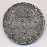 1912KB 2K Ag "Ferenc József" T:2 patina 
Adamo K6