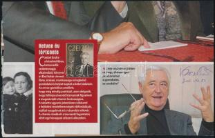 Czeizel Endre (1935-2015) genetikus aláírása róla szóló magazin lapján