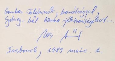 Zas Lóránt: Jézust-kiáltó. Los Angeles, 1980, Amerikai Magyar Írók. A szerző dedikációjával. Kartoná...
