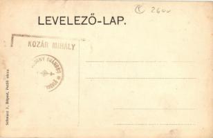 Budapest XII. Jánoshegy, Kozár Mihály vendéglője, étterem, kert, pincérek. Kiadja Schwarz J