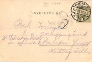 1902 Budapest II. Lukács fürdő. Ganz Antal 24.  (EK)