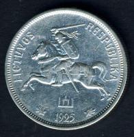Litvánia 1925 5L Ag T:2/2-