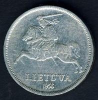 Litvánia 1936. 5L Ag "J. Bacanavicius" T:2-/3+
