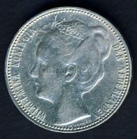 Hollandia 1898. 1G Ag "Wilhelmina" T:3/3+ R!