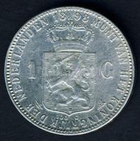 Hollandia 1898. 1G Ag "Wilhelmina" T:3/3+ R!