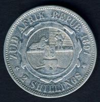 Dél-Afrikai Köztársaság 1897. 2Sh Ag T:3/3+