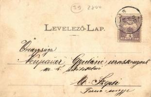 1901 Siklós, Pelikán szálloda. Kiadja Feiler Mariska (felületi sérülés / surface damage)