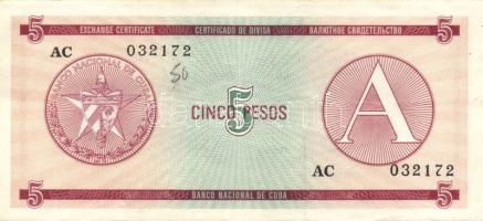 Kuba/külföldi váltó 1985. 9 db 6klf T:II+,II,II/III+