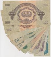 1944. 1P-100P (10x) "A Vöröshadsereg Parancsnoksága" T:III,III-