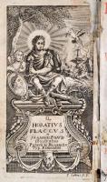 Quintus Horatius Flaccus A Ioanne Bond illustratus. Patavii, ac Bassani 1747 Redmondini 1t (rézmetsz...