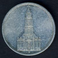 Német 3. Birodalom 1934A 5M Ag "Garnisonkirche" T:3