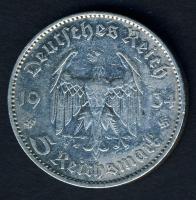 Német 3. Birodalom 1934A 5M Ag "Garnisonkirche" T:3