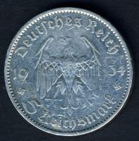 Német 3. Birodalom 1934A 5M Ag "Garnisonkirche" T:3