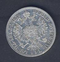 Ausztria 1879. 1Fl Ag érdekes verési hibával T:2/3 kis ph