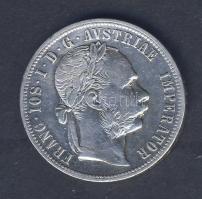 Ausztria 1877. 1Fl Ag érdekes verési hibával T:2/3