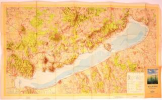 1959 Balaton és környéke, Kartográfiai Vállalat, Bp., 57×92 cm