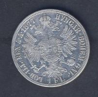 Ausztria 1877. 1Fl Ag érdekes verési hibával T:2/3