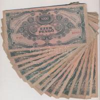 1945. 100P (20x) mind MNB bélyeggel T:III,III-