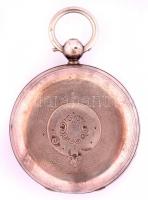 Anker járatos, kulcsos ezüst zsebóra működő, jó állapotban, kulccsal   d: 5 cm / Silver pocket watch...