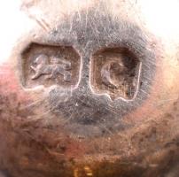 Anker járatos, kulcsos ezüst zsebóra működő, jó állapotban, kulccsal   d: 5 cm / Silver pocket watch...