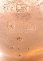 Anker járatos, kulcsos ezüst zsebóra működő, jó állapotban, kulccsal   d: 5 cm / Silver pocket watch...