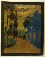 XX. sz. eleje jelzés nélküli pasztellrajz keretben 15x18cm