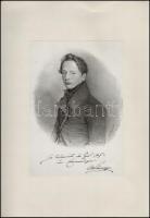 cac 1830-1850 Híres személyek portréi: Friedrich Gauermann osztrák festő, gróf Brenner, stb., 4 db