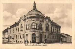 1916 Zólyom, Zvolen; Takarékpénztár épülete, Schlesinger testvérek üzlete / savings bank, shop