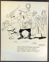 Corneten borul 29 rajzot tartalmazó rajzolt képregényfüzet Gross jelzéssel